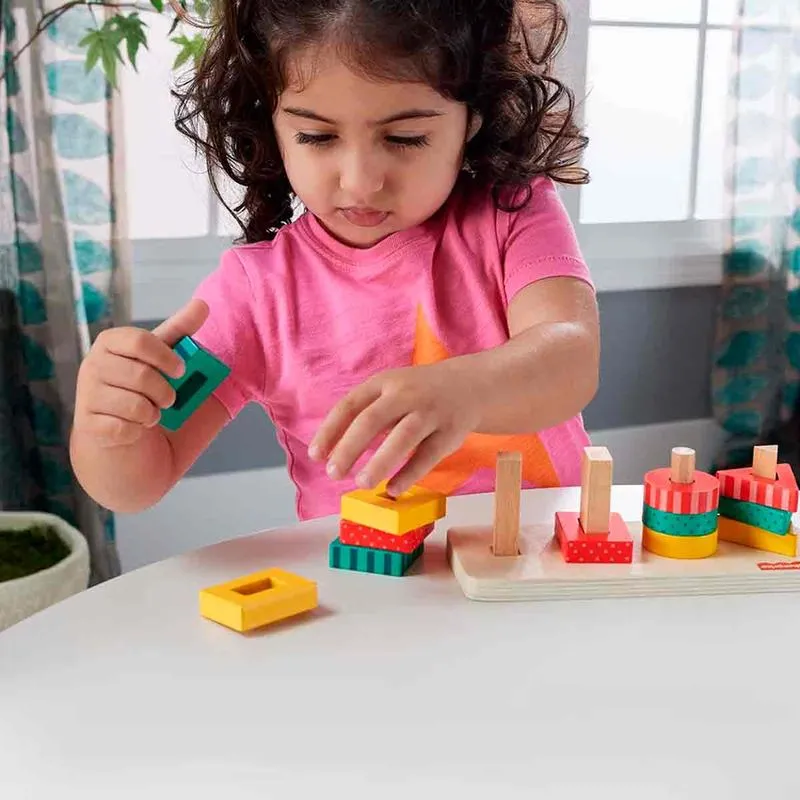 Fisher -Price Torres de Formas de Madera de Encajar  2a+