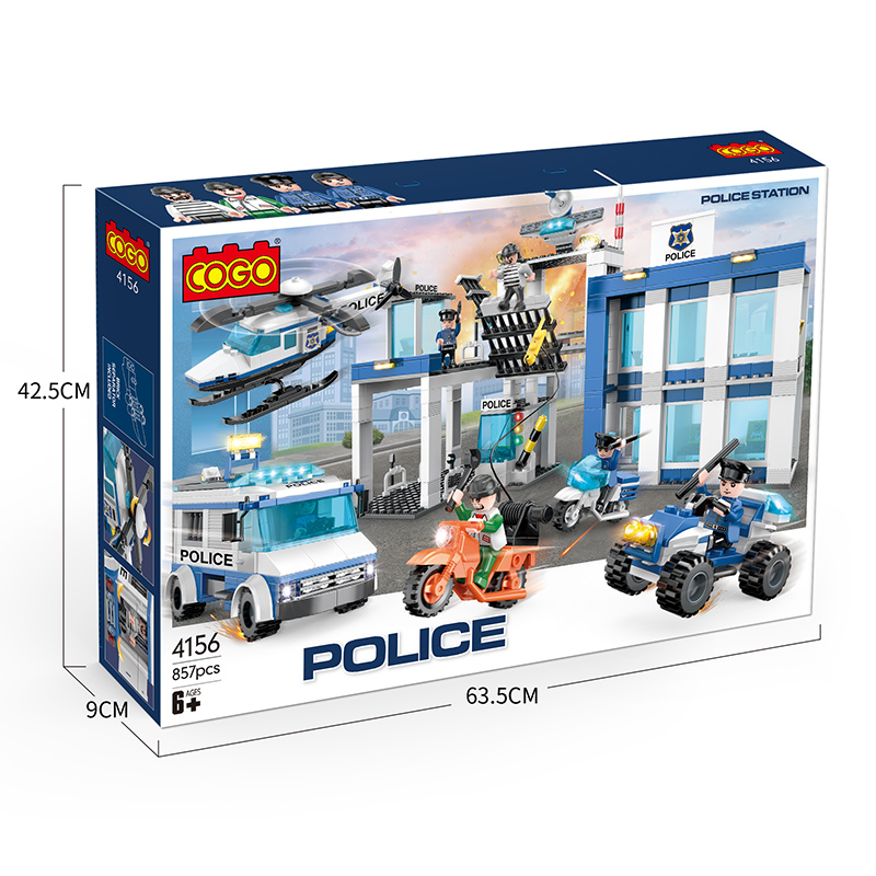 City Estacion de Policia Con Vehiculos 857pzs 6a+