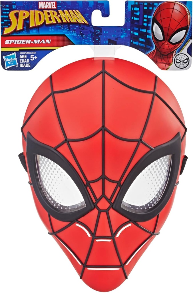 Máscara Spiderman Hero ( Roja y Negra ) 5a+ / Surtido de 2 / Se venden por Separado