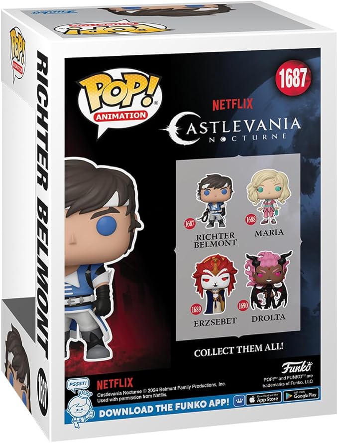 Figura Funko Pop! Castlevania (1687) Richter Belmont 3a+