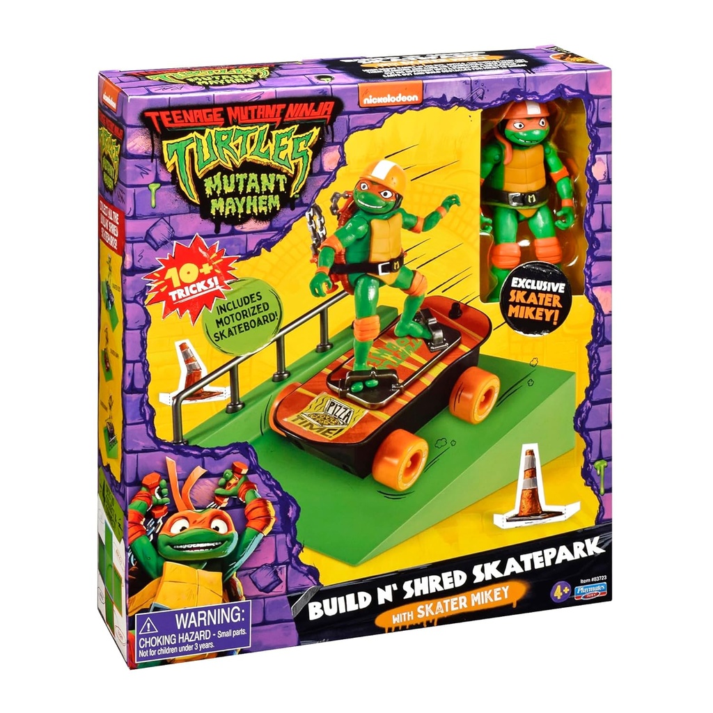 Figuras de las Tortugas Ninja con Patineta Motorizada 4a+ ( Surtido de 4 - Se Venden por Separado )