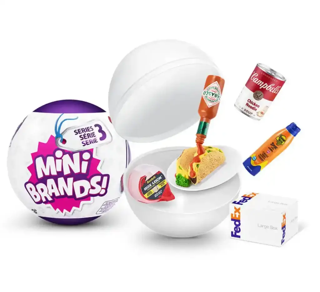 Mini Brands Mini Snacks para Coleccionar Sorpresas 3a+ Serie 3