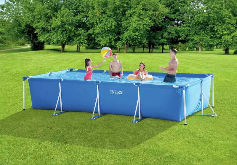 Piscina Rectangular Marco Metal 450x220x84cm