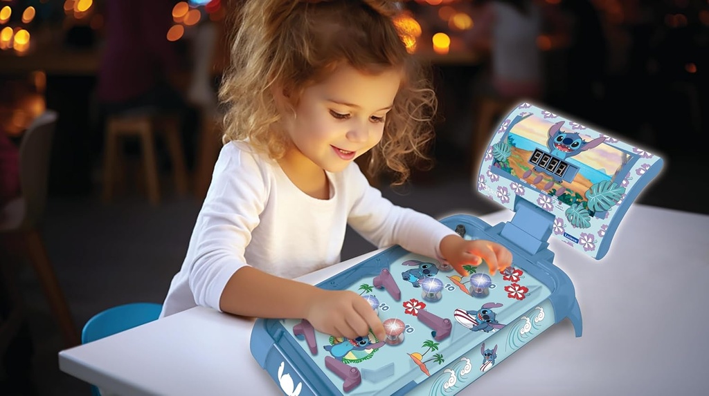 Juego Eletrónico Pin Ball de Disney Stitch 5a+