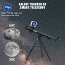 Telescopio Smart 60 Rastreador de Galaxias 8a+