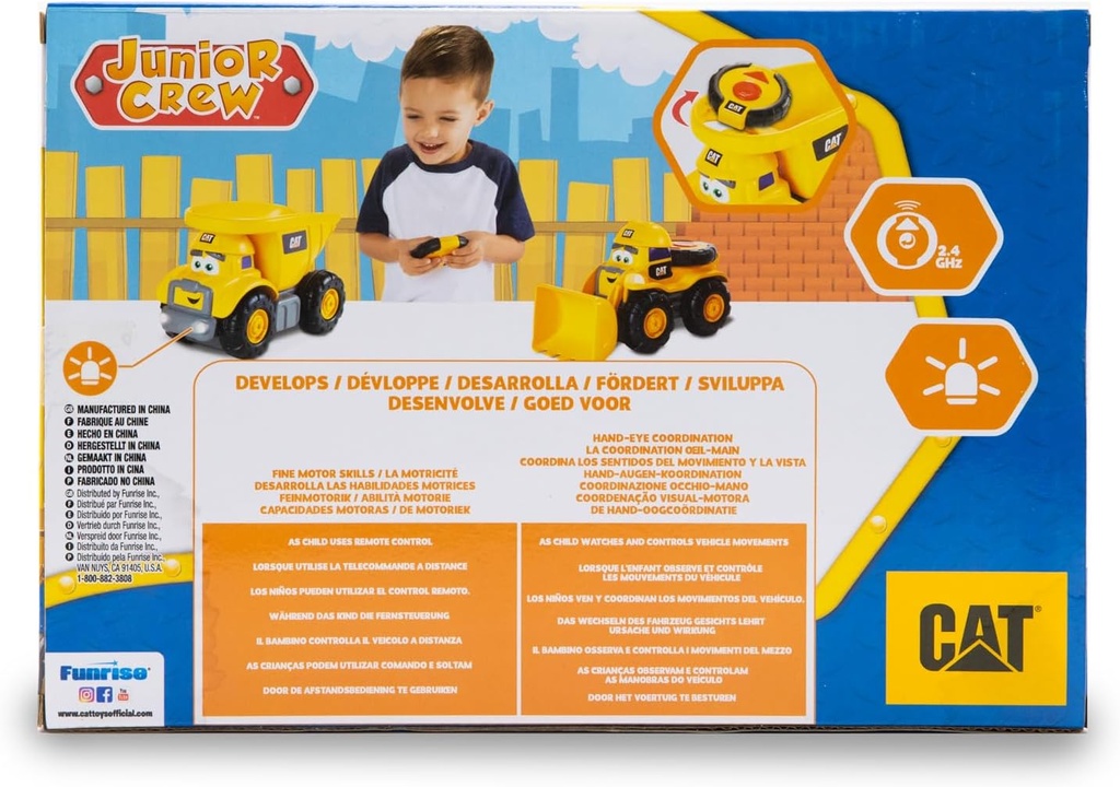 Vehiculos De Construccion Junior Crew Radio Control (Surtido de 2 - Se venden por Separado) 3a+