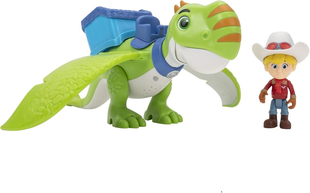 Dino Ranch Figura Delux Jon y Thunderbolt (Dino Volador) 3a+
