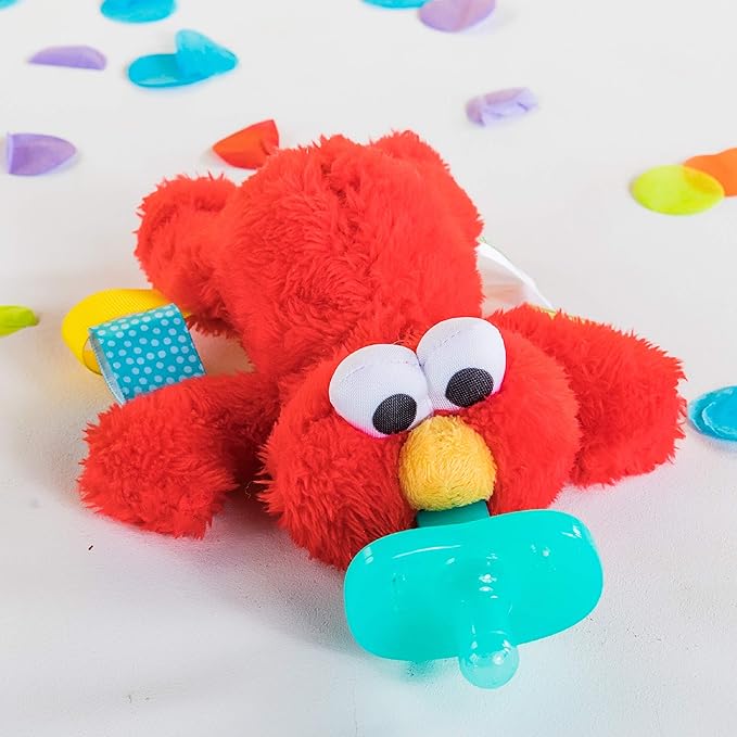 Chupeta Relajante Peluche Elmo Plaza Sesamo 0m+