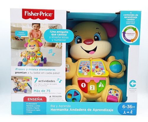 F-P Andadera de Aprendizaje forma de Perrita con Actividades 6-36m