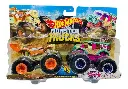 Hot Wheels - Monster Trucks  Doble Demolición Blister Set/2 Surt/4 3a+