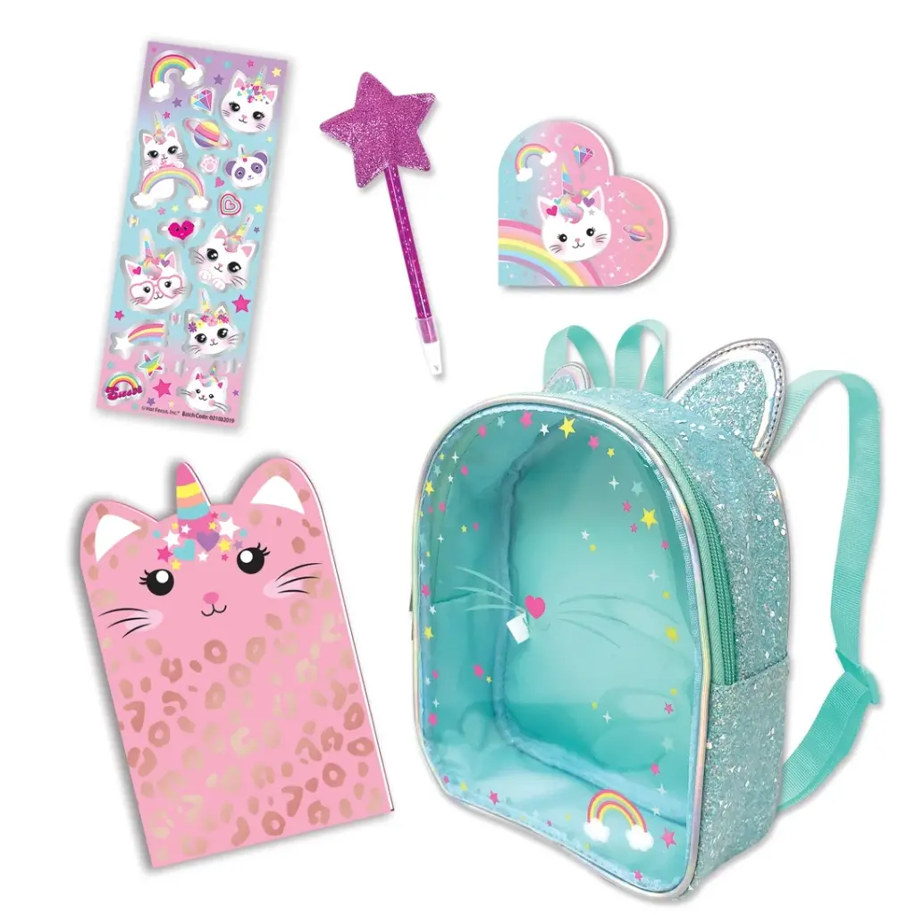 Mochila con Libreta  Gaticornio 5a+
