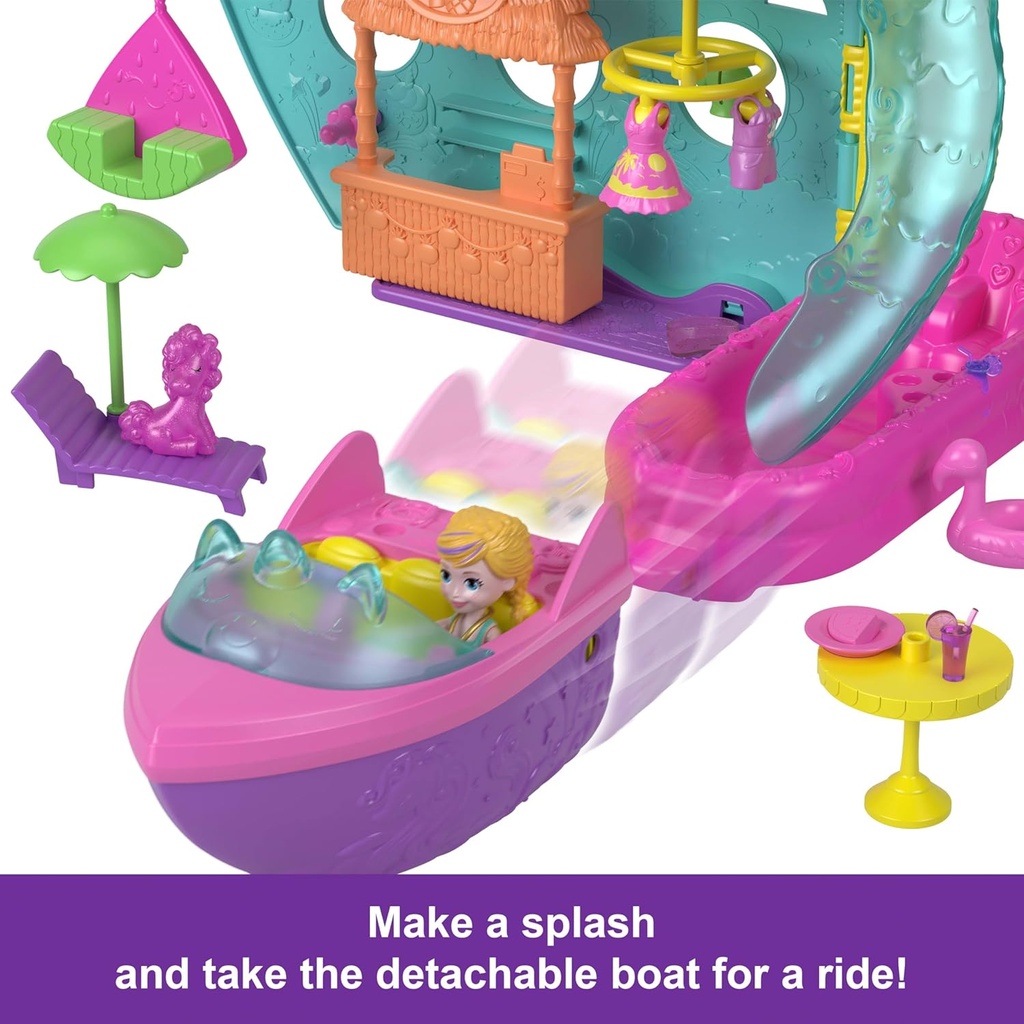 Polly Pocket Crusero de Unicornio y Cambia de Color 4a+