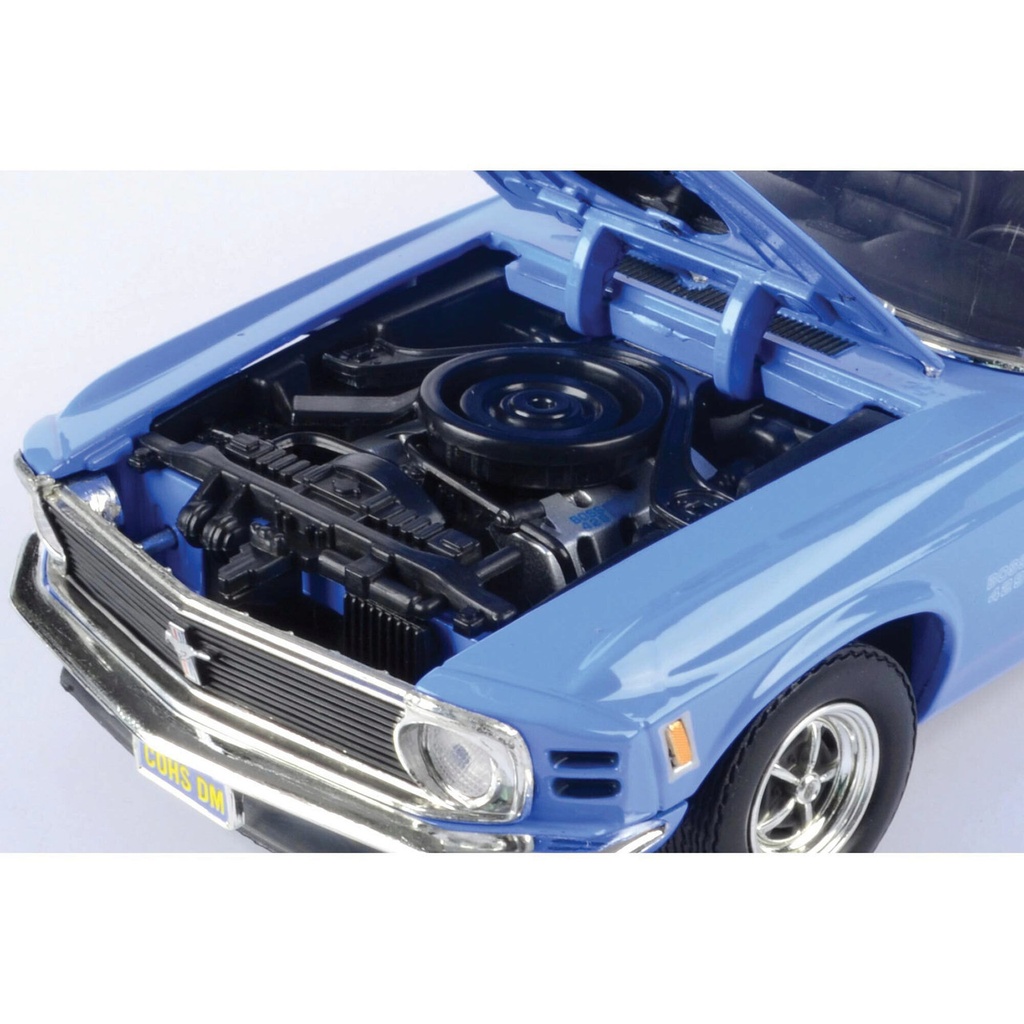 Carro 1:18 Ford Mustang Boss 429 1970 Azul 8a+