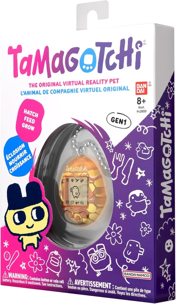 Tamagotchi La Mascota Virtual Original Gen 1 8a+ Anaranjado