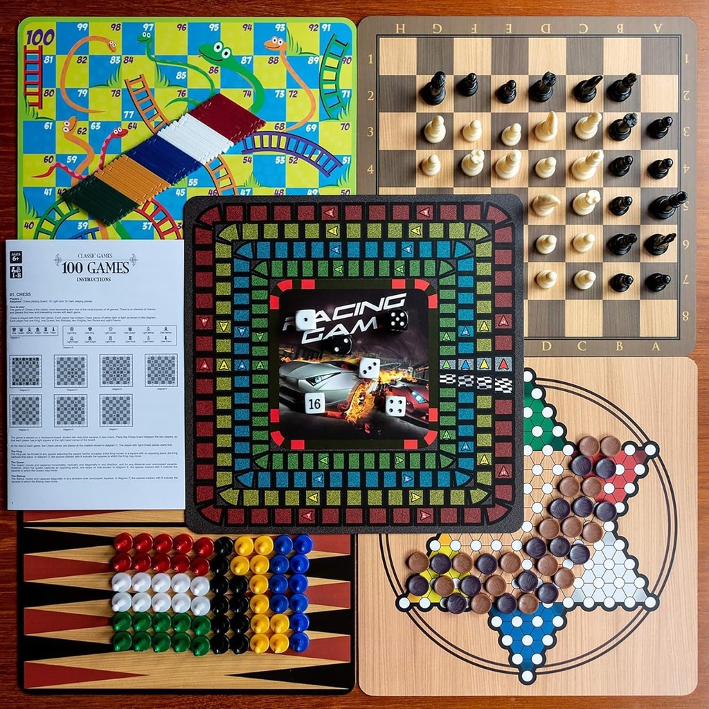 Juego de Mesa Set de 100 Juegos