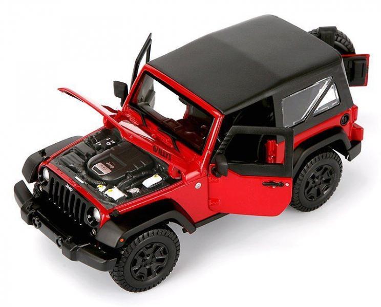 Carro DES 1971 2014 Jeep Wrangler Rojo Esc:1:18  3a+