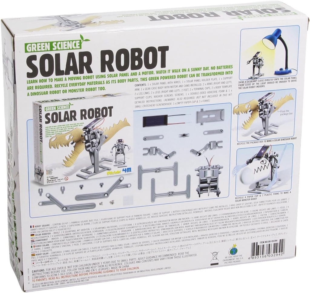 Green Science Crea Tu Robot Solar 8a+