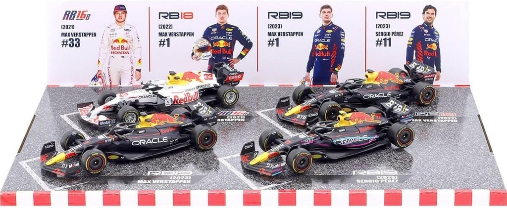 Carro Formula 1 Oracle Red Bull Set de 4 Escala: 1/48 3a+ (380923)