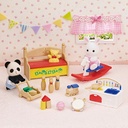 Familias Sylvanian Caja de Juguetes para Bebé Conejo de Nieve y Panda 3a+