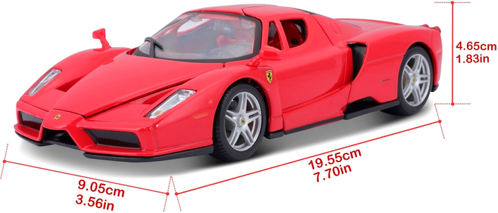 Carro Ferrari Enzo Ferrari  Rojo 3a+ Escala 1/24