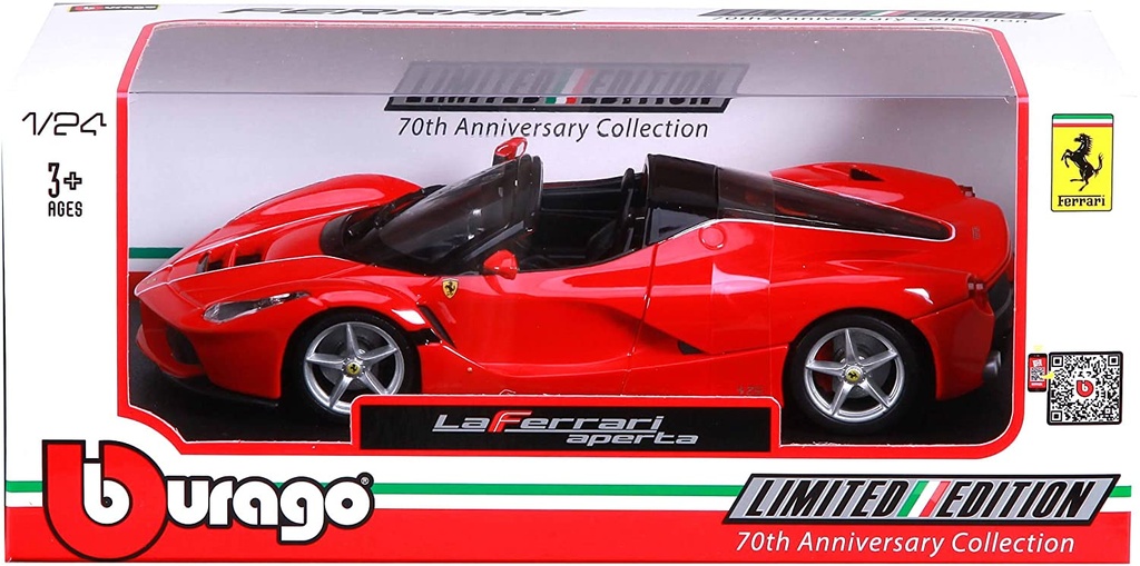 Carro Ferrari Laferrari Aperta Rojo Esc:1:24 3a+(260225)