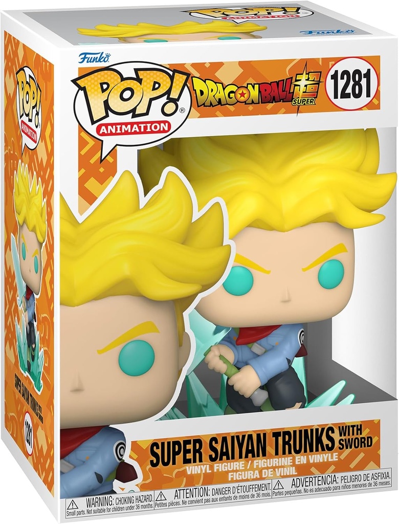 Figura Funko Pop! Animation Dragon Ball Super (1281) Super Saiyan Trunks 3a+
