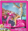 Muñeca Barbie con Scooter Rosada 3a+