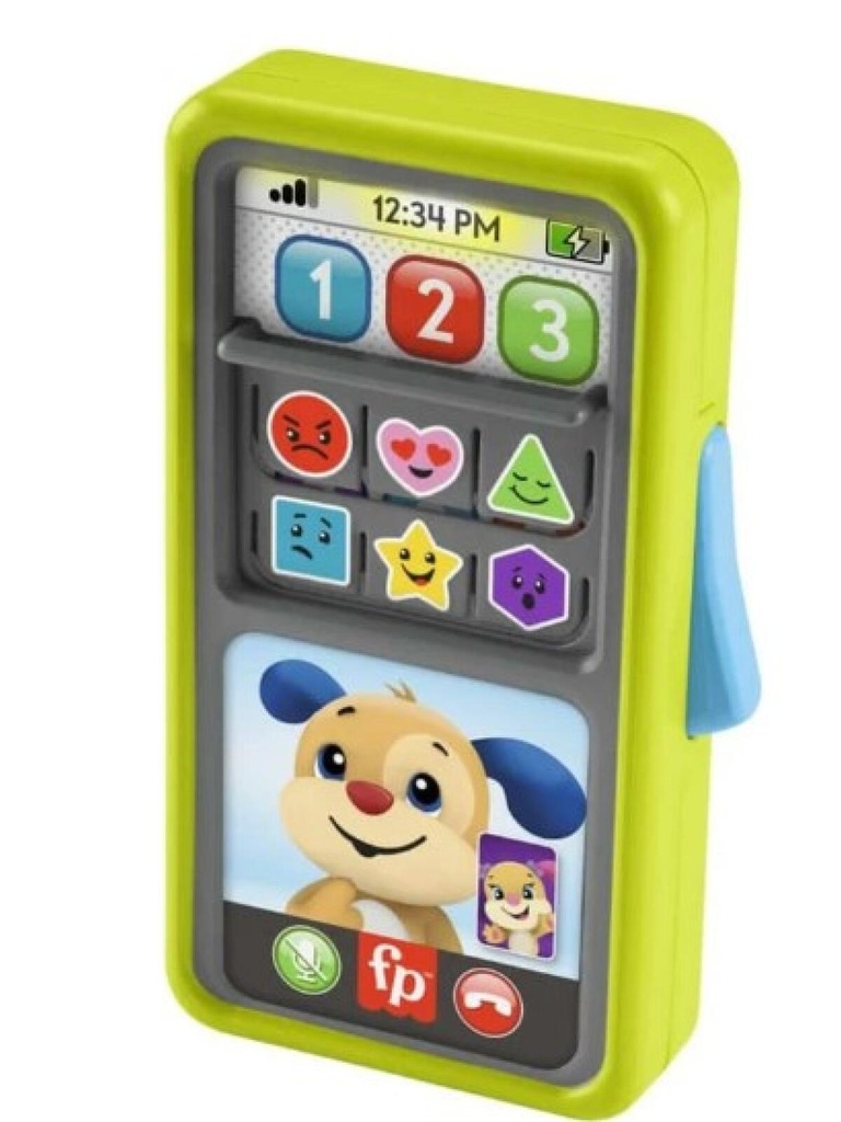 Fisher Price /  Ríe y Aprende Juguete para Bebés Smartphone Deluxe de Aprendizaje Verde 936m