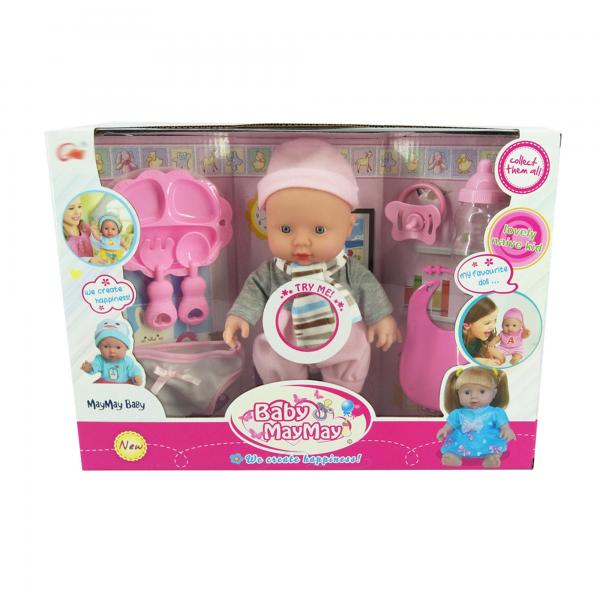 Bebé MayMay Rosaso con Accesorios de Alimentación 3a+(437042)