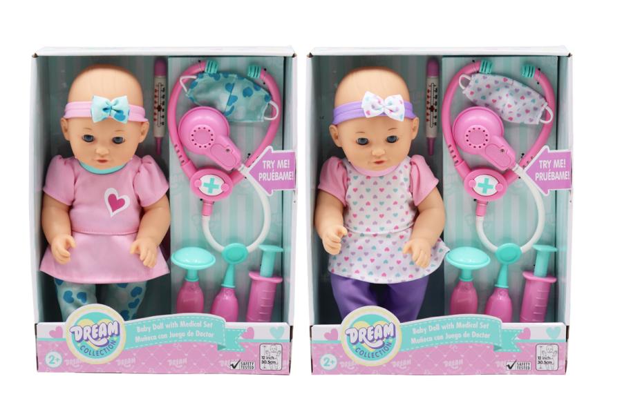 Bebé con Accesorios de Doctor 30,5cm Surt/2 Dream Collection 2a+