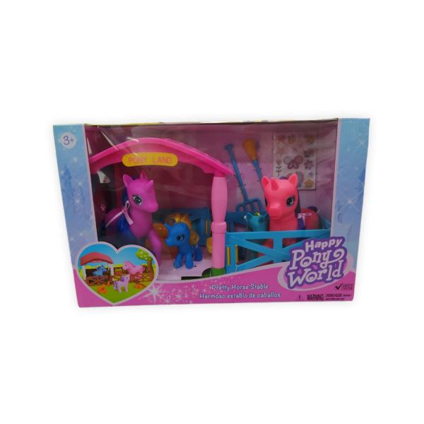 Establo con Ponys y Accesorios 3a+