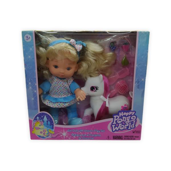 Muñeca con Unicornio y Accesorios Surt/3 3a+