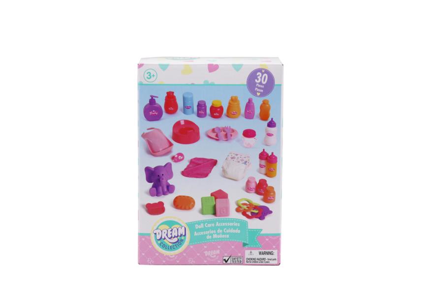Accesorios de Cuidado de Muñeca Dream Collection 30 pza 3a+