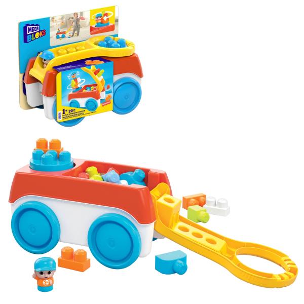 Fisher-Price Mega Block Vagón Giratorio de Bloques 1a+