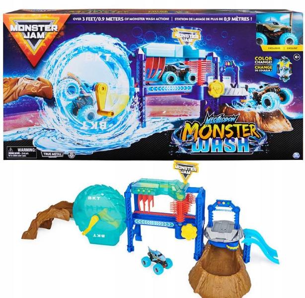 Monster Jam Set Megalodon Monster Wash 4a+