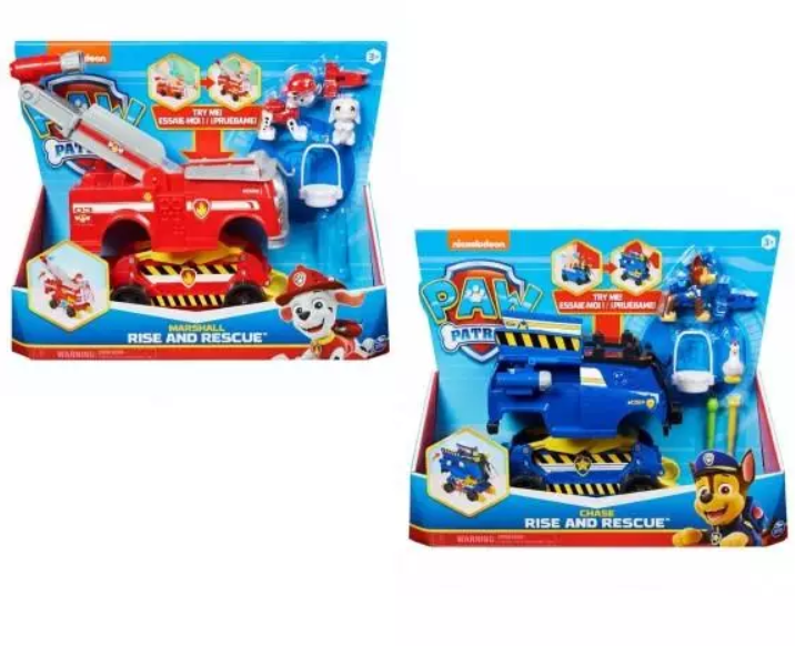 Paw Patrol Vehículos Rise Rescue (Chase-Marshall) 3a+