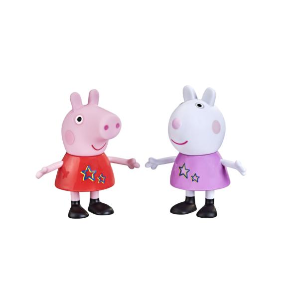 Figuras Articuladas Peppa Pig y Suzy 12.7 cm 3a+
