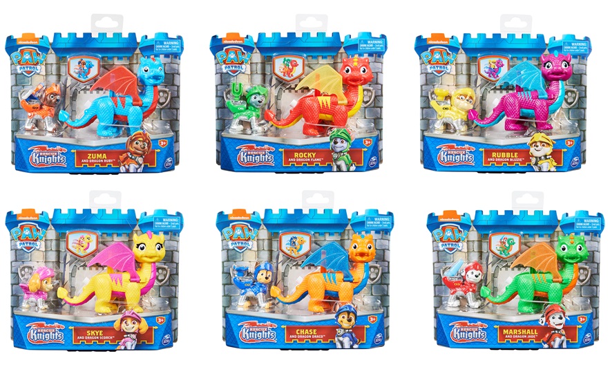 Figuras de Paw Patrol Rescue  Dragon Knight Surt/6 3a+