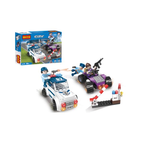 Vehículo de Policía y Cuadraciclo 166pzs 6a+