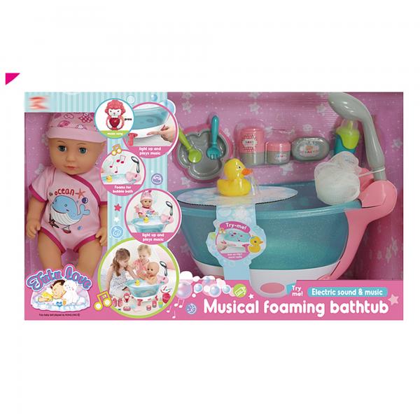Bebé con Bañera Musical y Accesorios 3a+ (440677)