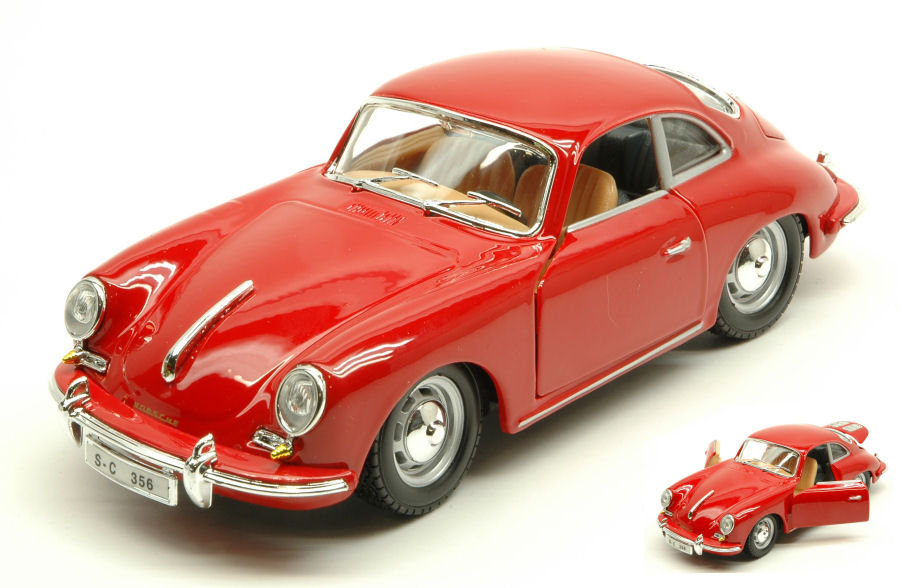 Carro Porsche 356B Coupe Blanco   (1961)Esc:1:24 3a+(220793)