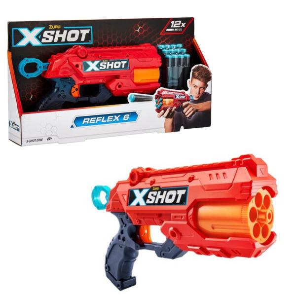 Lanzador de Dardos de Espuma X-Shot Reflex 6 8a+