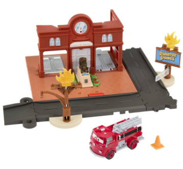 Set de Juego Disney Pixar Cars de la Estación de Bomberos de Red 3a+