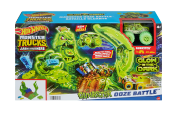 Hot Wheels - Pista  Monster Trucks Gunkster Ooze Batlle  4a+