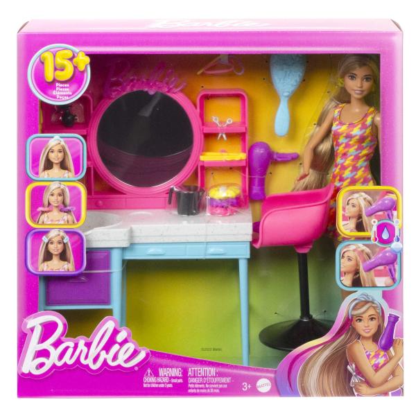 Muñeca Barbie Set de Juego de Estilista 3a+