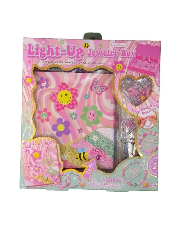 Joyero Iluminado con Abalorios de Moda de Flores 6+