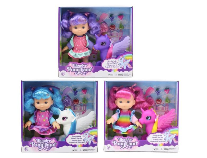Muñeca con el Conjunto de Unicornio Surt/3  3a+