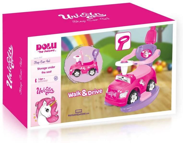 Carro Montable 4en1 Unicornio Rosado 12m+