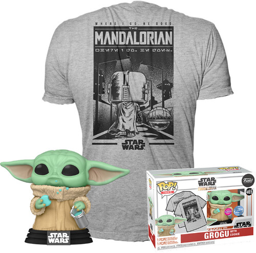 Camiseta Star Wars Mandalorian con Funko Pop! Grogu S Unisex