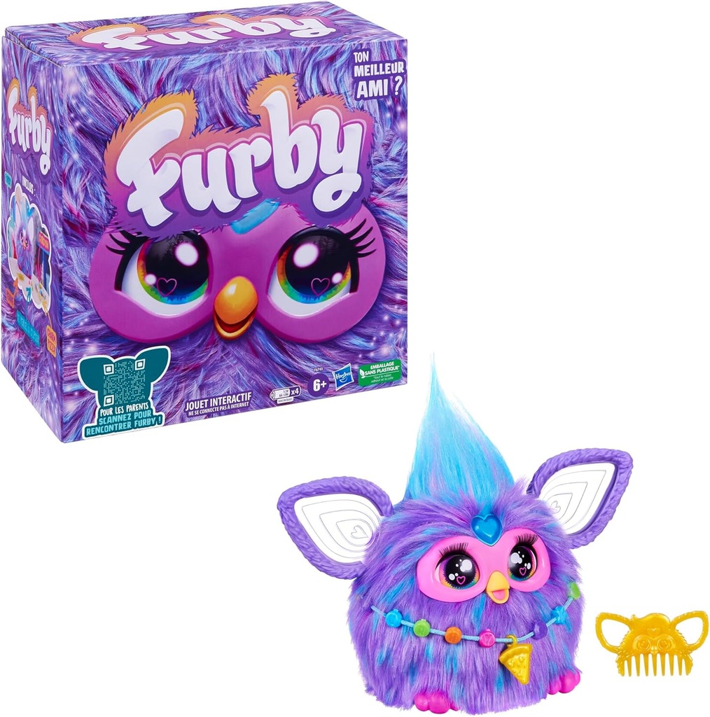 Furby Morado Interactivo Sé mi Mejor Amigo 6a+